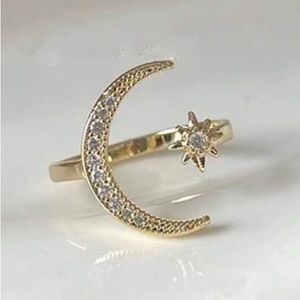 MOON & STAR  Adjustable Ring